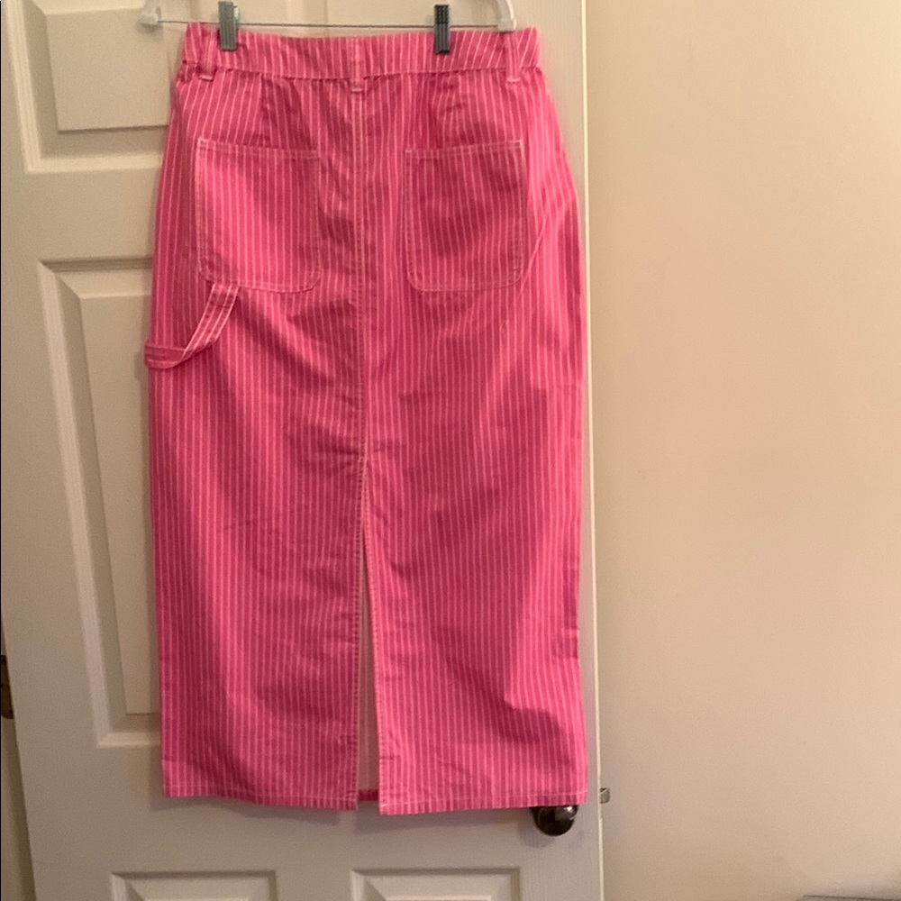Vero Moda Pink Midi Pencil Skirt with Cargo Style - Picture 8 of 8